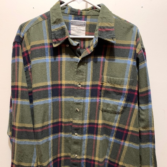 Men's LS Flannel Button-Front Shirt - Picture 4 of 5